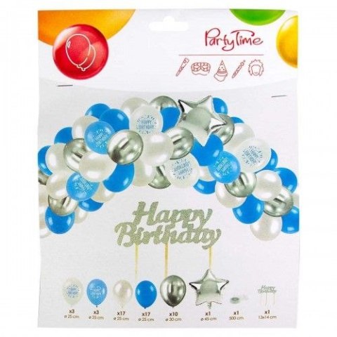 Zestaw party Arpex balony urodzinowe dla chłopca LUX - 53 elementy (KP6739) Zestaw party Arpex balony urodzinowe dla chłopca LUX - 53 elementy (KP6739)