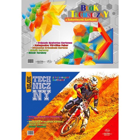 Blok techniczny Protos kolor A3 mix 8k Blok techniczny Protos kolor A3 mix 8k