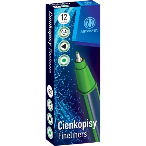 Cienkopis Astrapen trójkątne, zielony 0,4mm 1kol. (202023006) Cienkopis Astrapen trójkątne, zielony 0,4mm 1kol. (202023006)