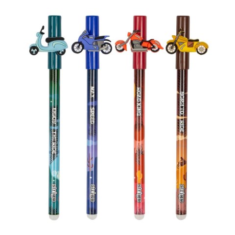 Długopis wymazywalny Strigo motocykle 5902315577596 niebieski 0,5mm (SSC196) Długopis wymazywalny Strigo motocykle 5902315577596 niebieski 0,5mm (SSC196)