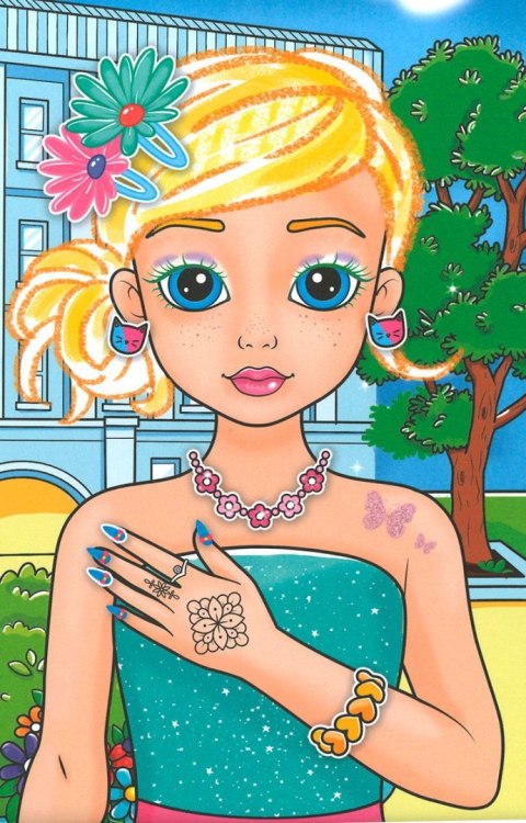 Książeczka edukacyjna Aksjomat Modelki i manicure. Z naklejkami Książeczka edukacyjna Aksjomat Modelki i manicure. Z naklejkami