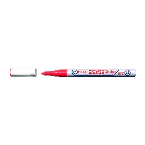 Marker olejowy Pilot, czerwony 1,0mm (M-20PF-R) Marker olejowy Pilot, czerwony 1,0mm (M-20PF-R)