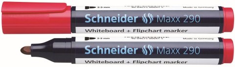Marker suchościeralny Schneider Maxx 290, czerwony 2,0-3,0mm okrągła końcówka (SR129002) Marker suchościeralny Schneider Maxx 290, czerwony 2,0-3,0mm okrągła końcówka (SR129002)