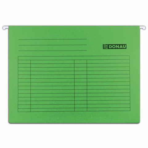 Teczka zawieszkowa Donau A4 zielony karton 230g (7410905-06) Teczka zawieszkowa Donau A4 zielony karton 230g (7410905-06)