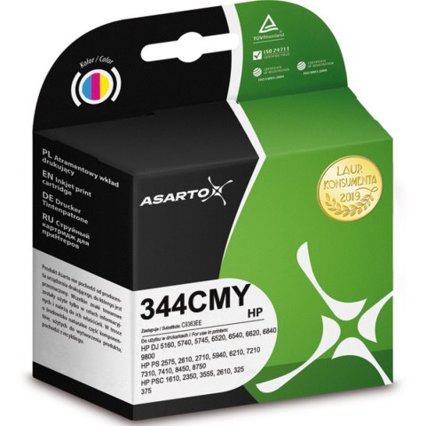 Tusz (cartridge) alternatywny Asarto 344 CMY HP