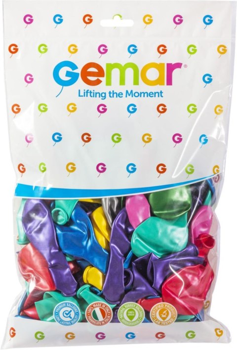 Balon gumowy Godan metalizowany 100 szt mix 12cal Balon gumowy Godan metalizowany 100 szt mix 12cal