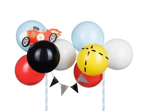 Dekoracja na tort Partydeco Balonowy topper na tort Autko (KBT4) Dekoracja na tort Partydeco Balonowy topper na tort Autko (KBT4)