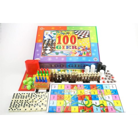 Gra planszowa Abino zestaw 100 gier 100 GIER Gra planszowa Abino zestaw 100 gier 100 GIER