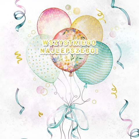 Kartka składana Henry KARNET KW Slub Tłoczenie BUKIET BALONÓW kw (5907465665377) Kartka składana Henry KARNET KW Slub Tłoczenie BUKIET BALONÓW kw (5907465665377)