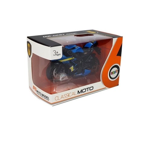 Motocykl Lean z Napędem Frykcyjnym Na Baterie Dźwiękiem 1:14 Niebieski (5971) Motocykl Lean z Napędem Frykcyjnym Na Baterie Dźwiękiem 1:14 Niebieski (5971)