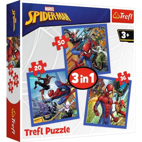 Puzzle Trefl Spiderman 3w1 3w1 el. (34841) Puzzle Trefl Spiderman 3w1 3w1 el. (34841)
