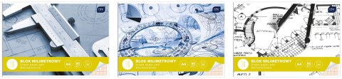 Blok milimetrowy Interdruk A4 80g 20k (BLMIA4) Blok milimetrowy Interdruk A4 80g 20k (BLMIA4)