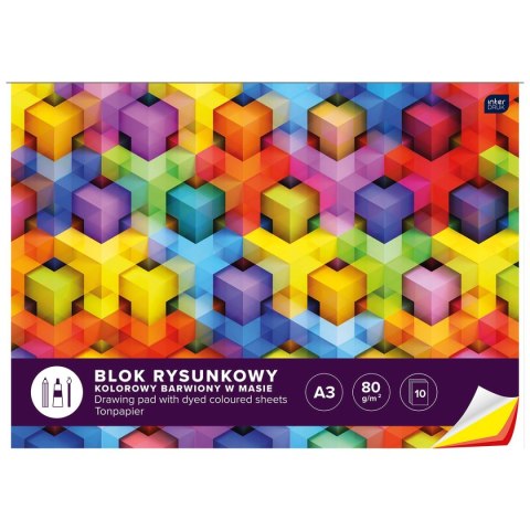Blok rysunkowy Interdruk A3 mix 80g 10k (BLRA3K10) Blok rysunkowy Interdruk A3 mix 80g 10k (BLRA3K10)