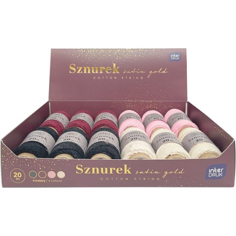 Sznurek Interdruk szurek satin gold 5902277345523 20m (20m) Sznurek Interdruk szurek satin gold 5902277345523 20m (20m)
