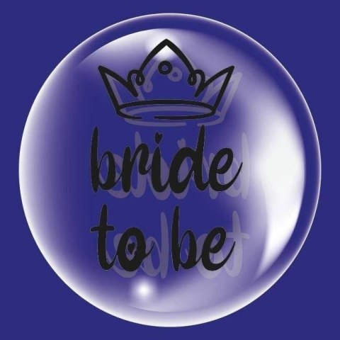 Balon foliowy Tuban transparentny czarny napis Bride to be (TB3628) Balon foliowy Tuban transparentny czarny napis Bride to be (TB3628)
