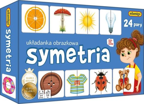Gra edukacyjna Adamigo Symetria Układanka obrazkowa Symetria Gra edukacyjna Adamigo Symetria Układanka obrazkowa Symetria