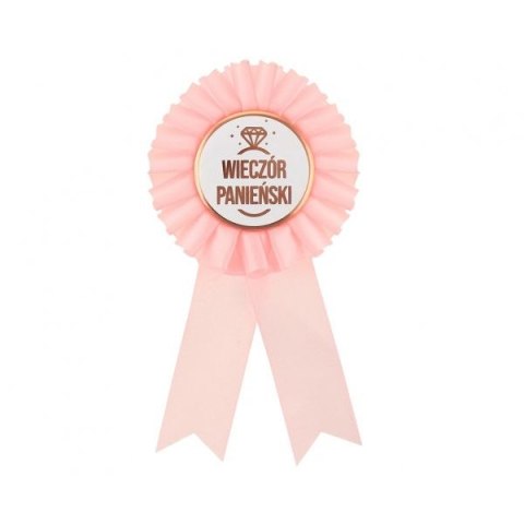 Kotylion Godan Wieczór Panieński, jasnoróżowy różowy (YH-KWPA) Kotylion Godan Wieczór Panieński, jasnoróżowy różowy (YH-KWPA)