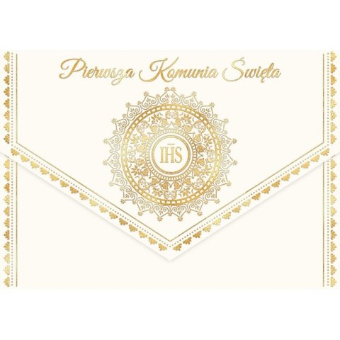 Kartka składana Henry Karnet A5 KOMUNIA KOPERTA IHS A5 (5905701482207) Kartka składana Henry Karnet A5 KOMUNIA KOPERTA IHS A5 (5905701482207)