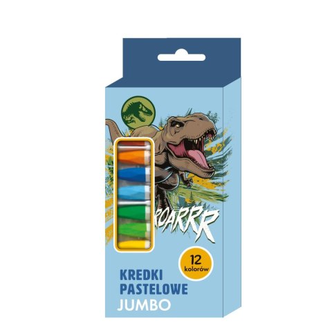 Kredki ołówkowe Beniamin Jurassic Park pastel 12 kol. Kredki ołówkowe Beniamin Jurassic Park pastel 12 kol.