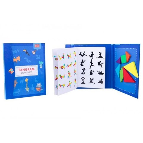 Układanka Norimpex tangram, drewniane klocki z książką (NO-1004775) Układanka Norimpex tangram, drewniane klocki z książką (NO-1004775)